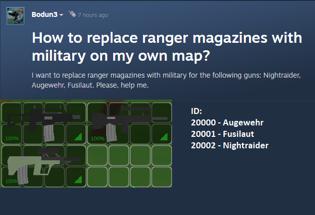 Augewehr, Fusilaut and Nightraider Milimag mod