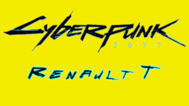 Cyberpunk 2077 paint job for Renault T (yellow)