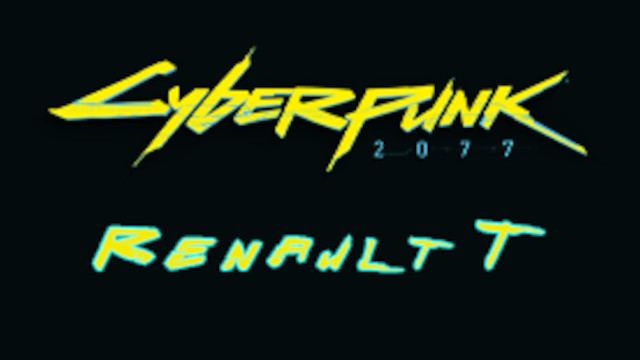 Cyberpunk 2077 paint job for Renault T (black)
