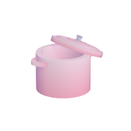pink pot open