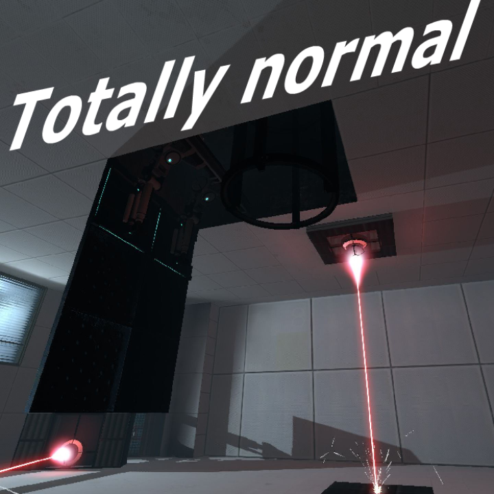 Totally normal triple laser