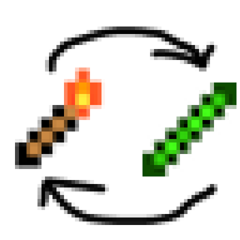 Torch to Glowstick crafting recipe – tModLoader Mod