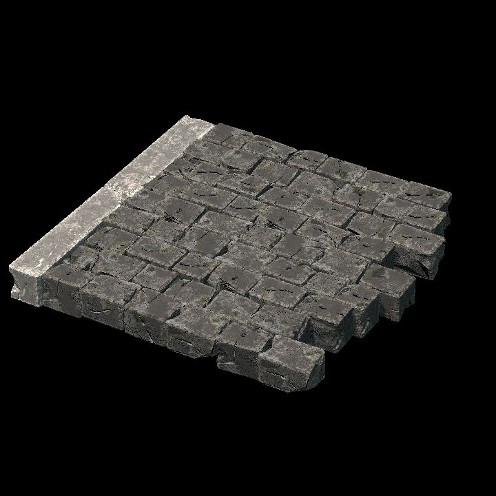 Cobblestone Left Curb