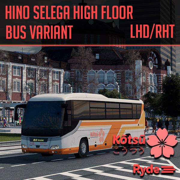 Ryde: Kotsu - Hino Selega - Bus Variant [LHD/RHT]