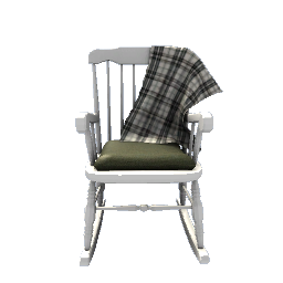 Rocking Chair- White and Green