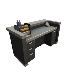 Front Desk- Black and Gray