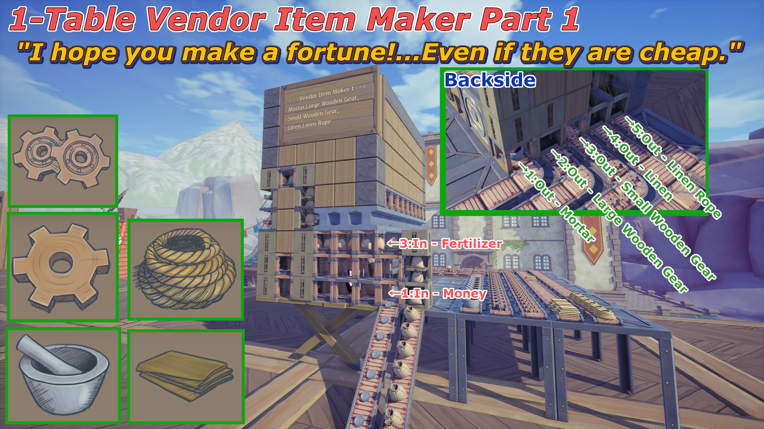 1-Table Vendor Item Maker Part 1