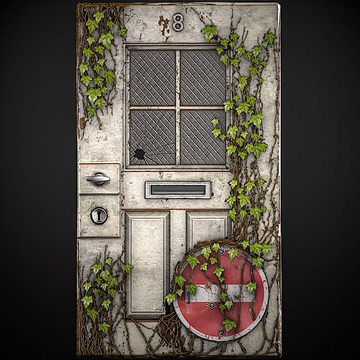 The Forgotten Resident | Sheet Metal Door ( Transparency )