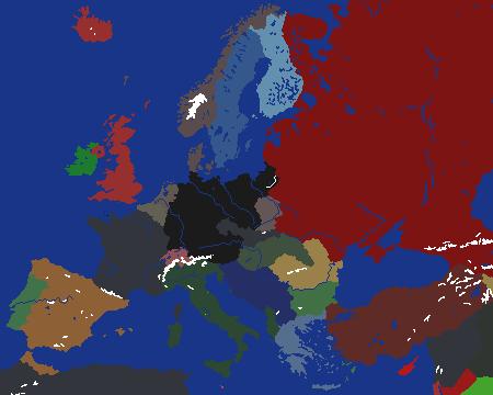1940 Detailed Map of Europe