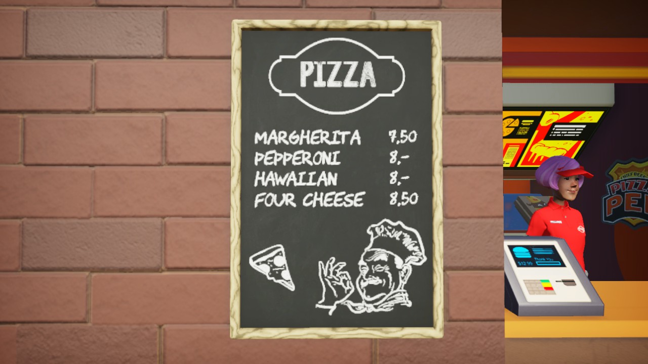 Chalkboard Menu Pizza Pen