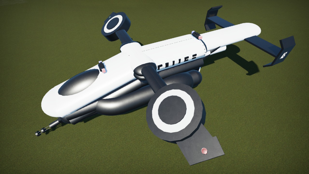 Cyberpunk police VTOL