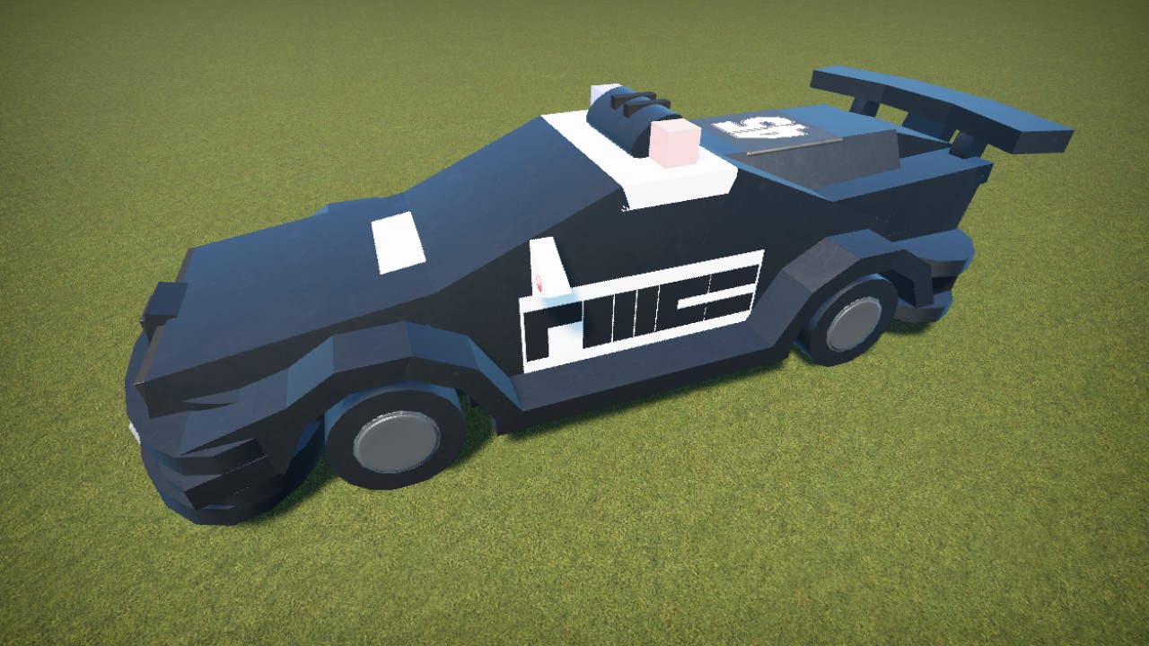 Cyberpunk police car