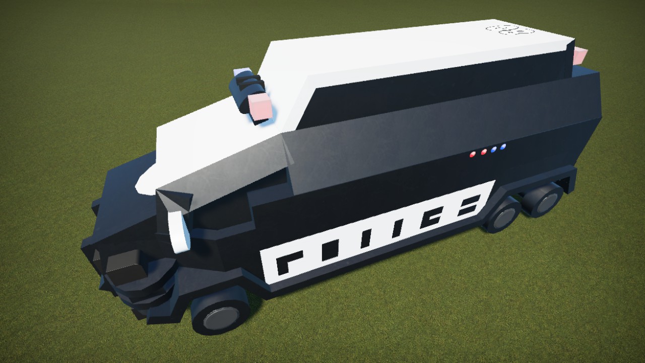 Cyberpunk police car