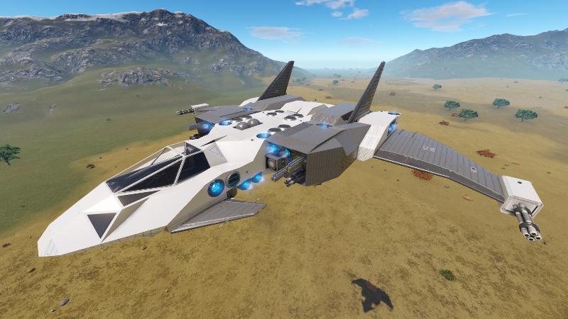 R-Type Vampire Medium Fighter - Grey and white