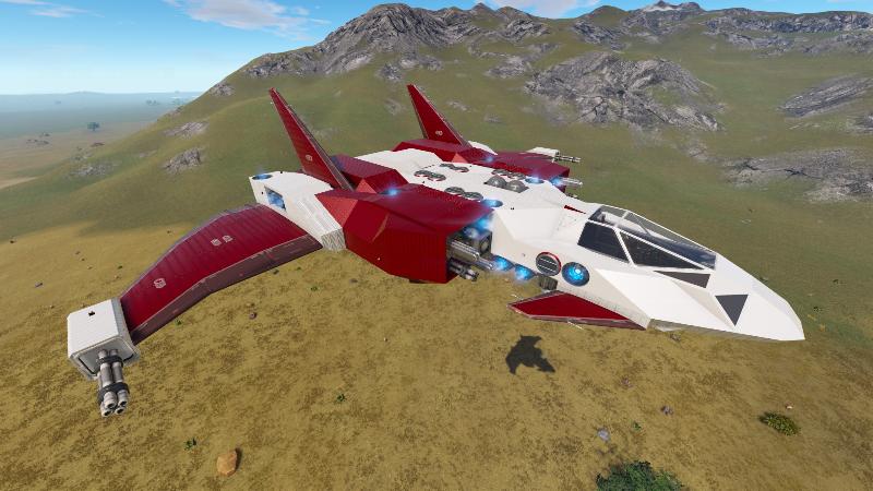 R-Type Vampire Medium Fighter - Red and white