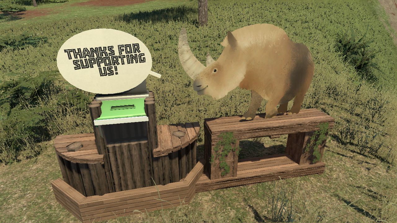 Woolly Rhino "Thank You" Donation Box