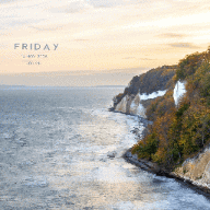 Autumn chalk cliffs above the sea preview