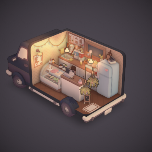 ice cream/boba truck