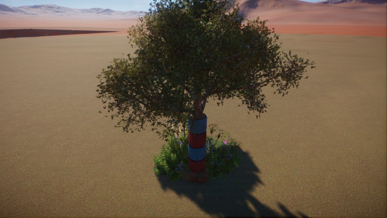 Rubbing Pillar Afrika Grassland