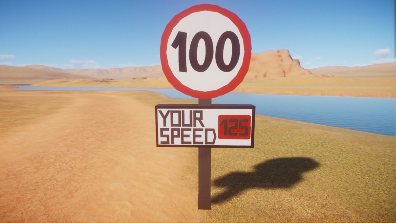 Speed Limit Road Sign