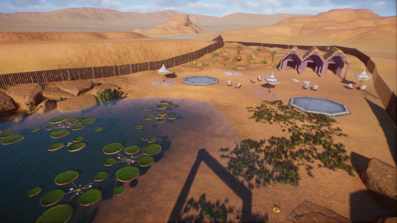 Pink Paradise Flamingo Habitat