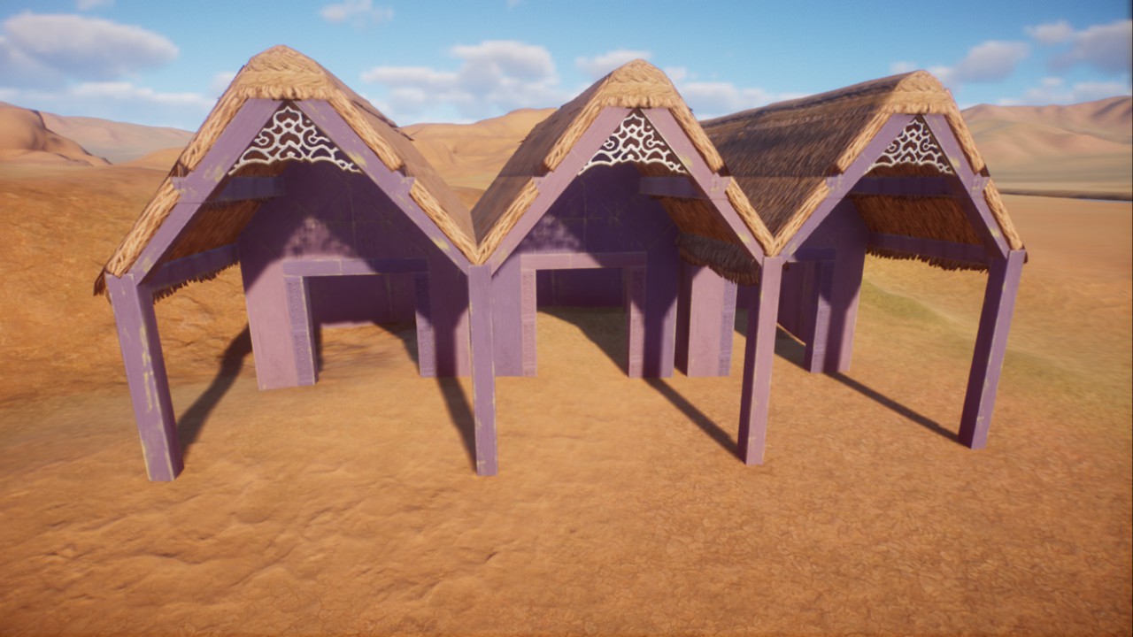 African Style Beach Huts
