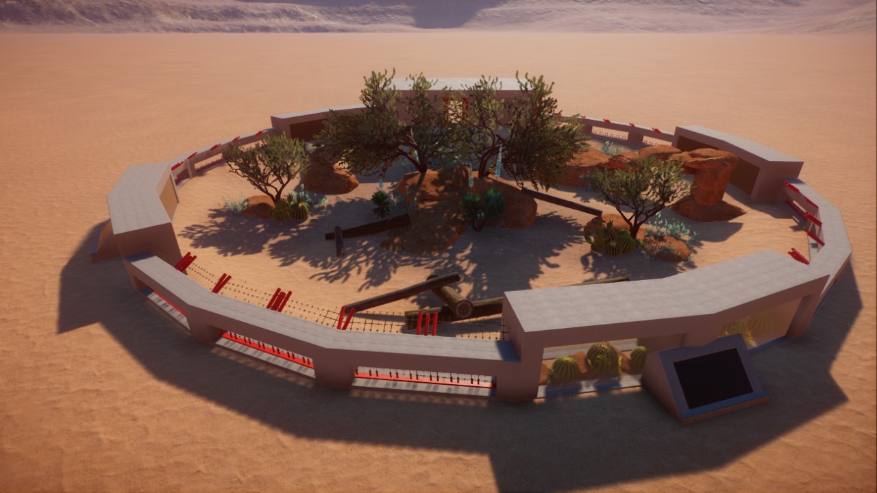 Realistic Circle Prairie Dog Habitat by Adamup
