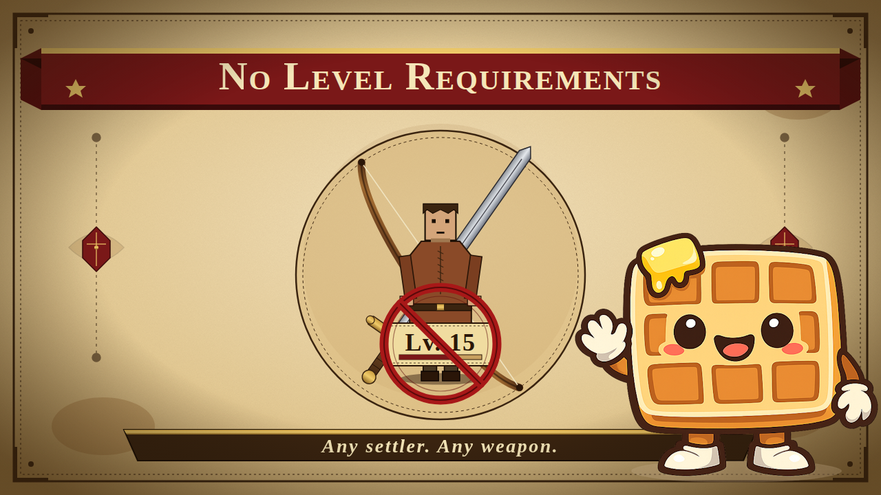 No Gear Level Requirements