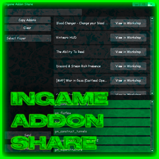 Ingame Addon Share