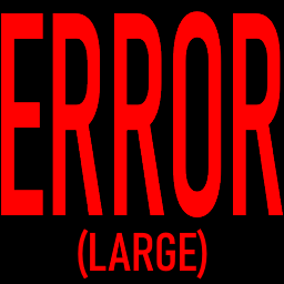(prop) ERROR - large