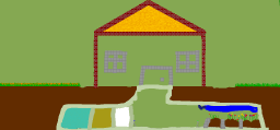house with a basement