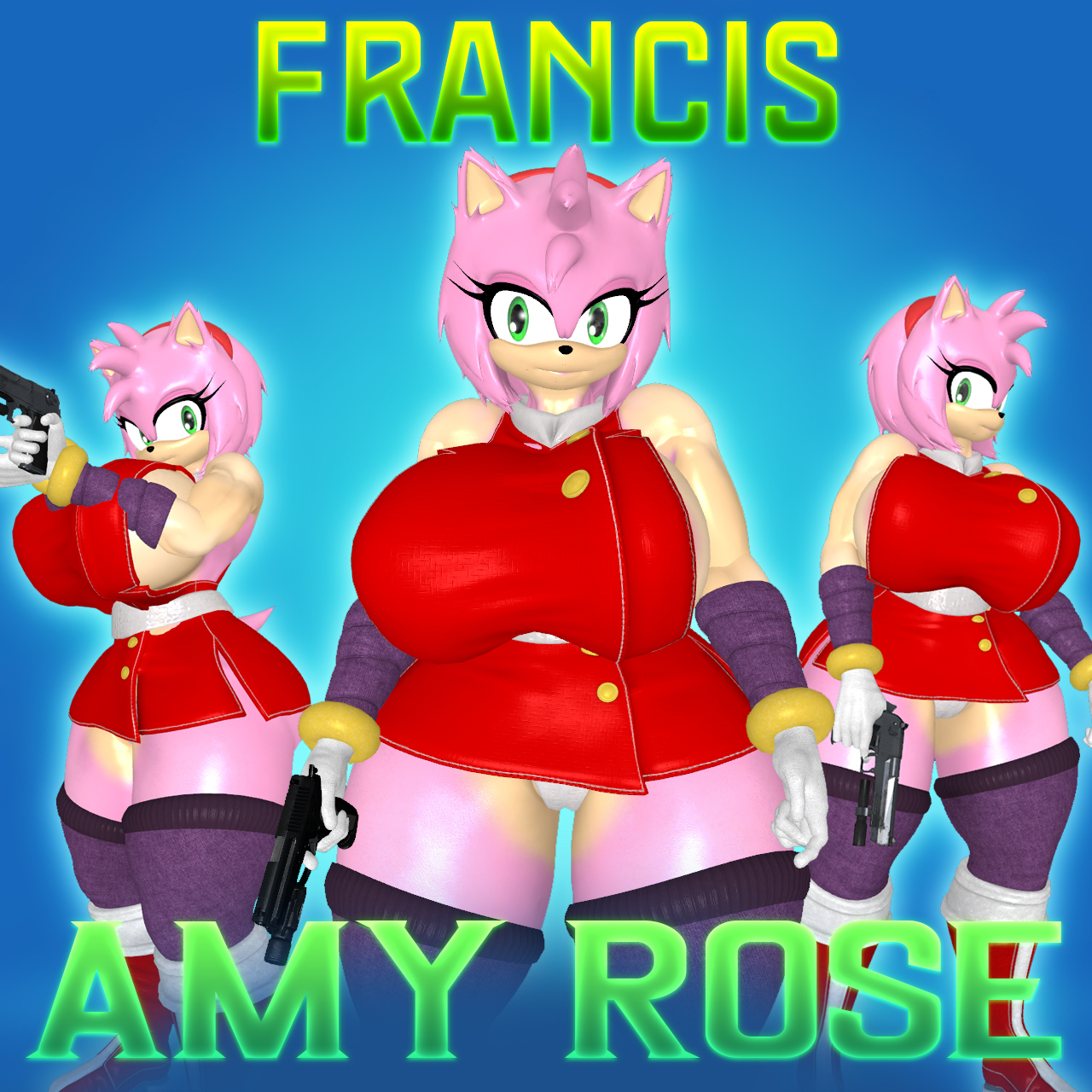 [COMM] VRC: Thicc Amy Rose - Francis
