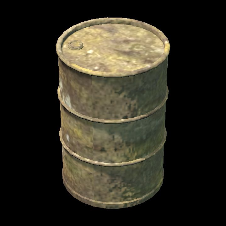 Barrel - mossy lichen 1