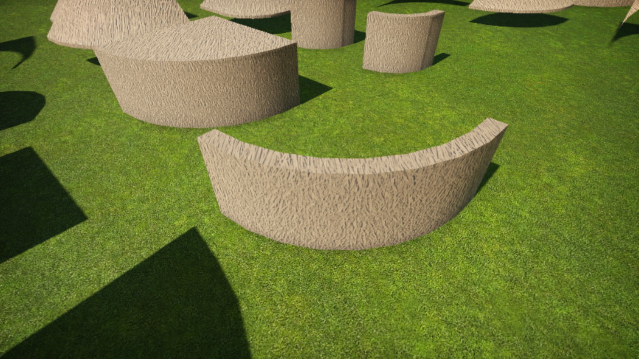 2m Curved Corner Wall