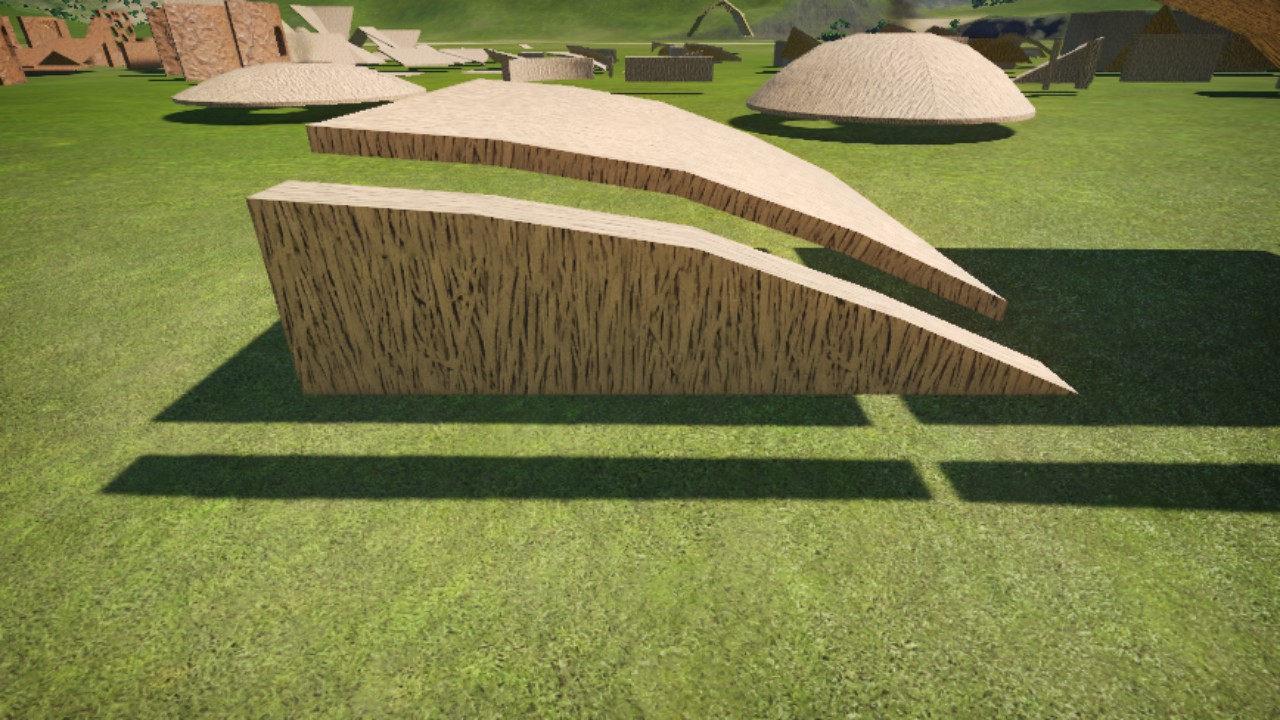 1m Slope Wall
