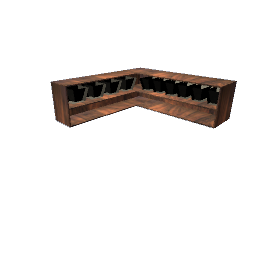 Counter with bins
