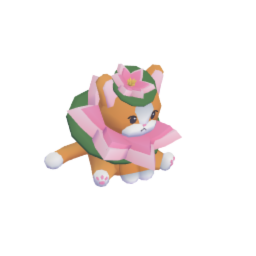 Water Lily Cat Plushie