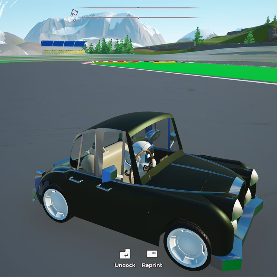 Jaguar MK2 cartoon stylized