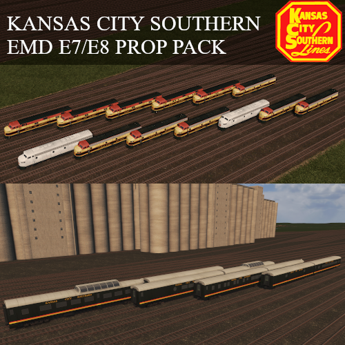 KCS EMD E7 Prop Pack preview