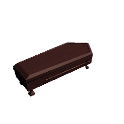Coffin Coffee Table (Asian Red Bamboo)