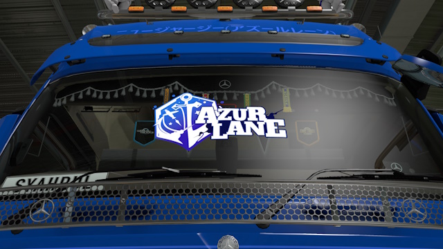 Azur Lane Window Sticker for Mercedes Actros MP4