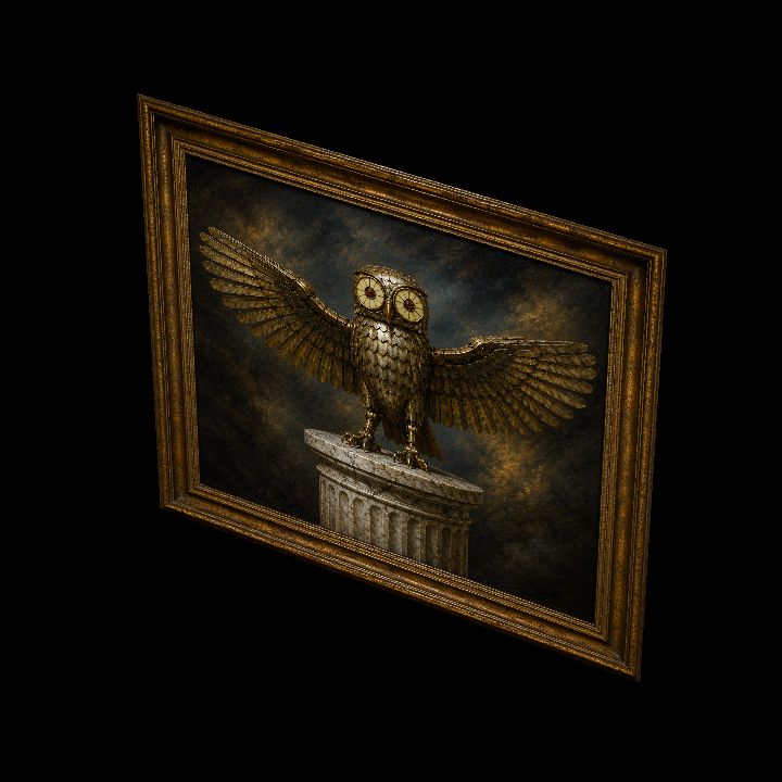 Painting, Clockwork Owl {2D} preview