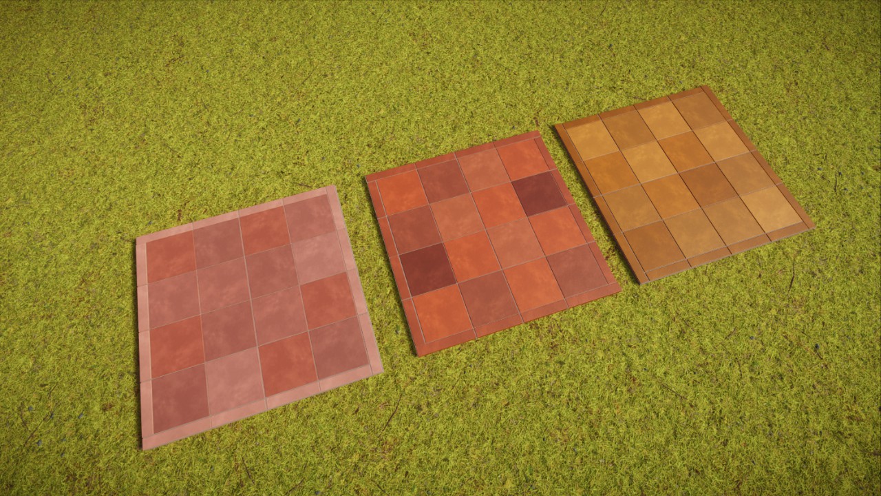 Terracotta Floor Tiles (2x2m) by Haribo