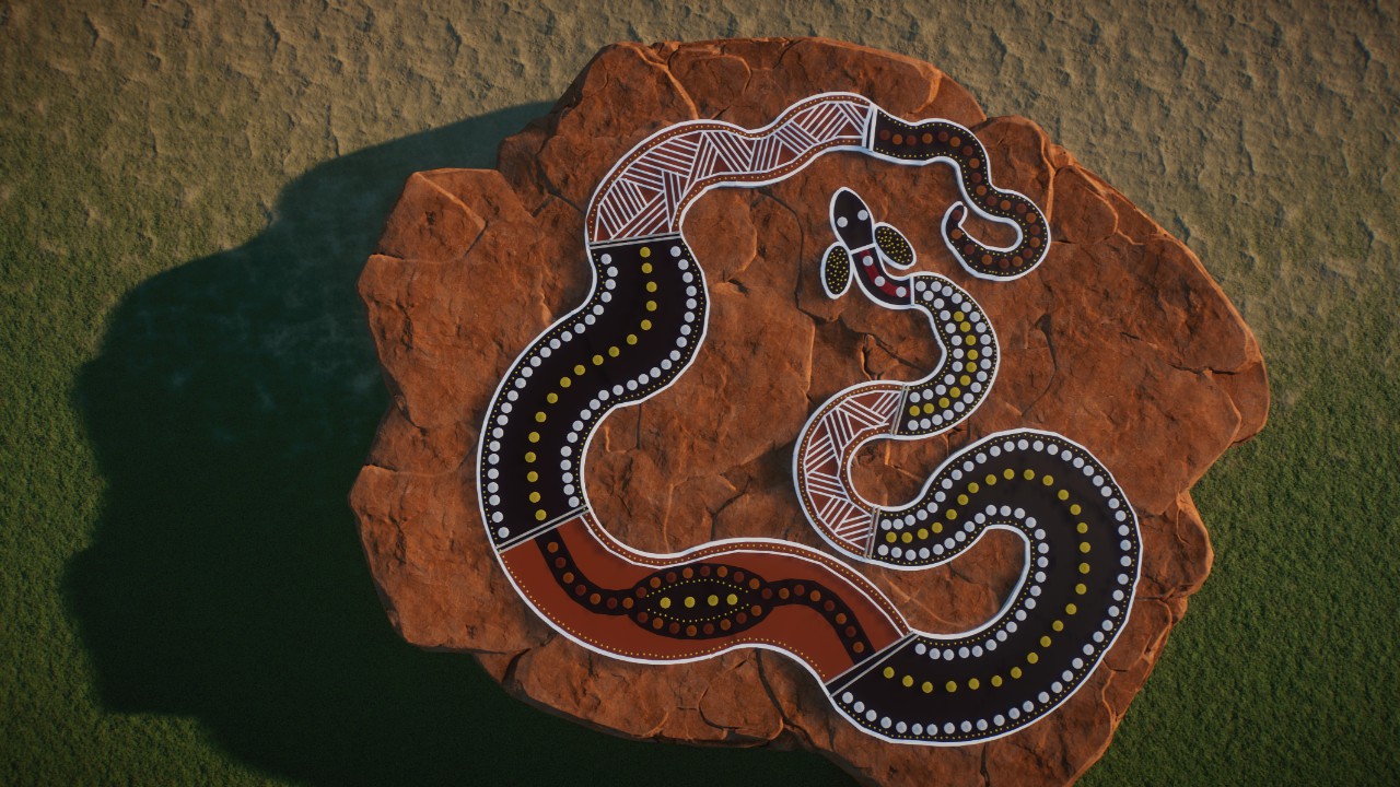 Rainbow Serpent Rock feature