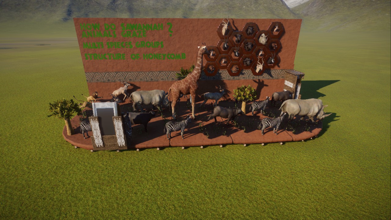Savannah grazing (Safari mod required)