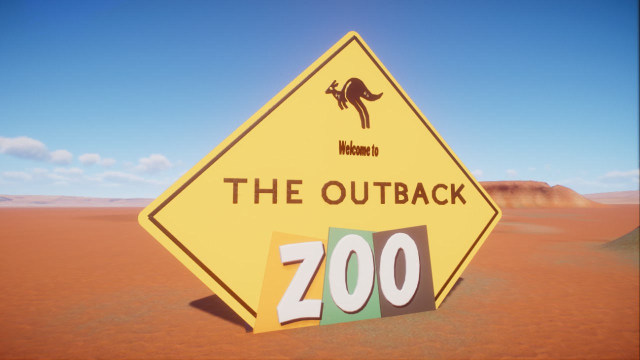 The Outback ZOO sign