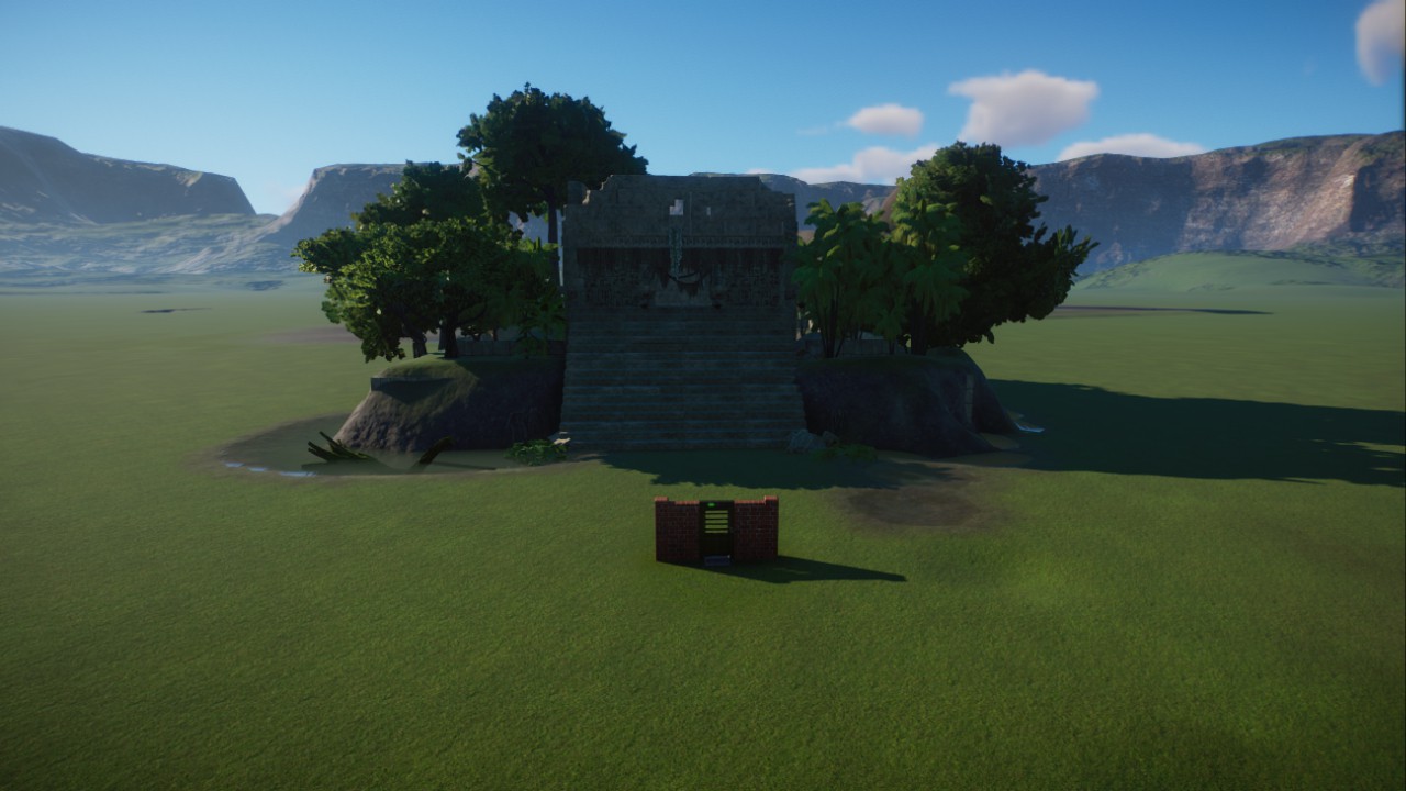 Indian Temple Ruin Scenery