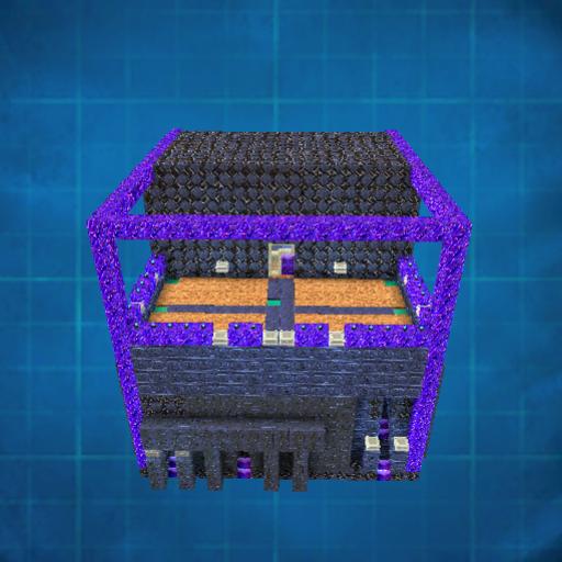 complete obsidian farm and storage and teleporters room