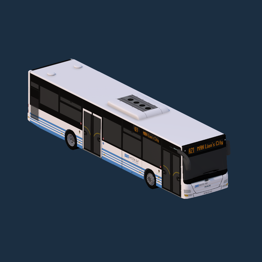 RTB Rheintal Bus - MAN A21 (Weisse Front und Rückseite)