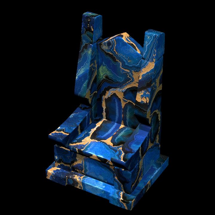 Throne, Lapis lazuli